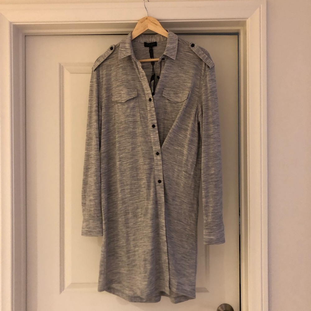Rag & bone heather gray leyton shirts